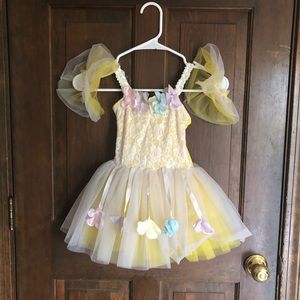Yellow flower tutu costume